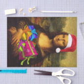 Mona Lisa Santa Claus Tissuepapier (Craft)