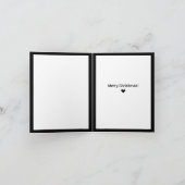 Mona Lisa Santa Hat Kerstmis Feestdagen Kaart (Binnen)