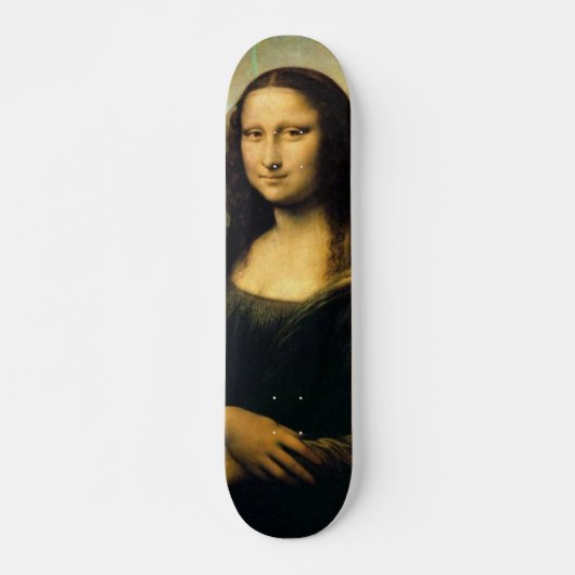 mona-lisa-schilderij skateboard (Voorkant)