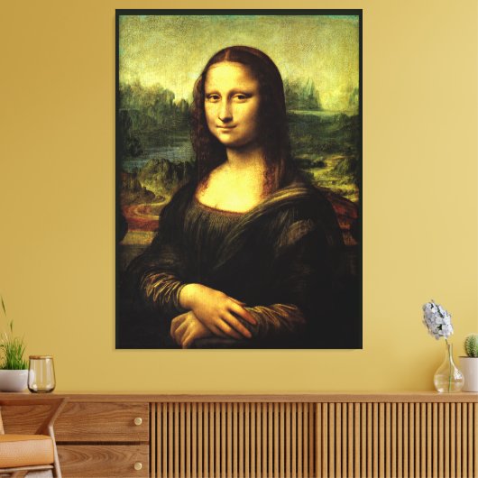 Mona Lisa, schilderkunst, Canvas Afdruk (Insitu (Woonkamer))