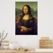 Mona Lisa schildert originele grootte en kleur Poster (Keuken)