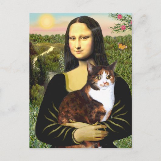 Mona Lisa - Schotse kat Briefkaart (Voorkant)
