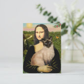 Mona Lisa - Seal Point Siamese kat Briefkaart (Staand voorkant)