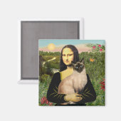 Mona Lisa - Seal Point Siamese kat Magneet (Voorkant / Achterkant)