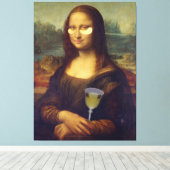 Mona Lisa Self-Care Wall Art Canvas Afdruk (Insitu (Houten vloer))