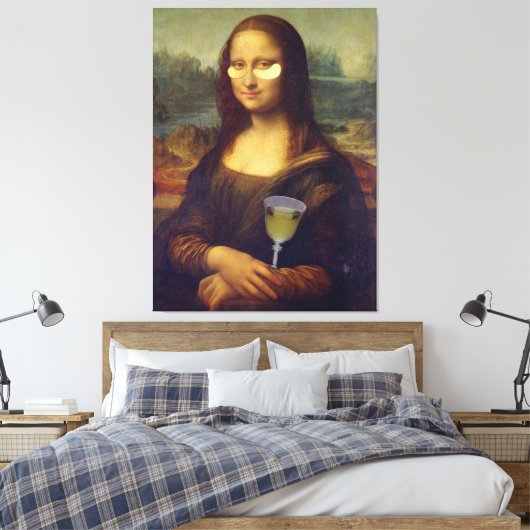 Mona Lisa Self-Care Wall Art Canvas Afdruk (Insitu (Slaapkamer))