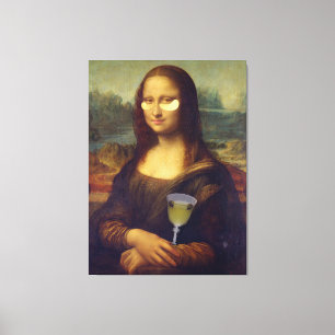 Mona Lisa Self-Care Wall Art Canvas Afdruk