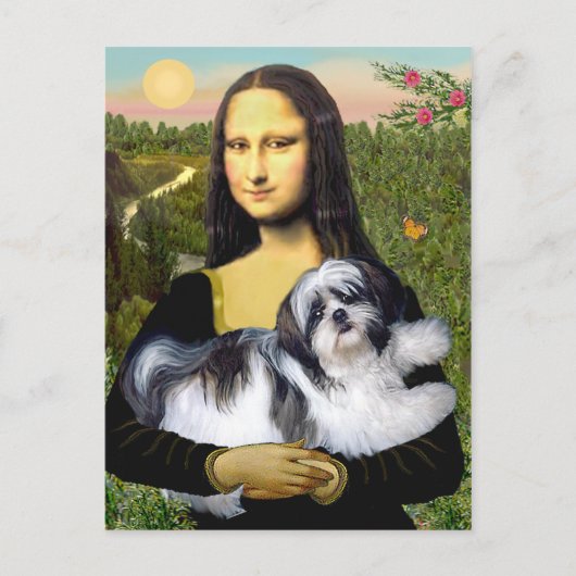 Mona Lisa - Shih Tzu (A-LD) Briefkaart (Voorkant)
