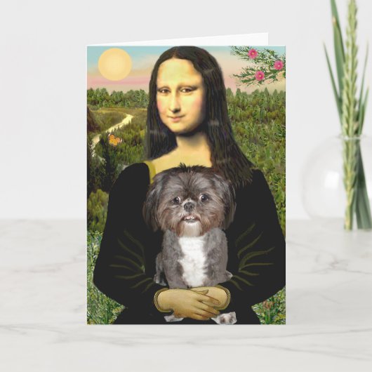 Mona Lisa - Shih Tzu (M) Kaart (Voorkant)