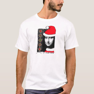 Mona LIsa shirten voor kerstmis T-shirt