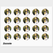 Mona Lisa - Siamese 24 (blauw punt) Ronde Sticker (Vel)