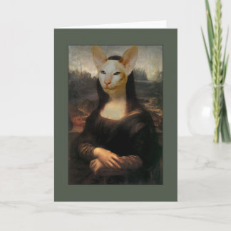 Mona Lisa Siamese Cat Kaart