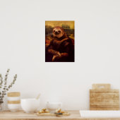 Mona Lisa Sloth Poster (Keuken)