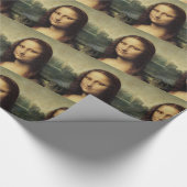 Mona Lisa sluit af door Leonardo da Vinci Cadeaupapier (Hoek)