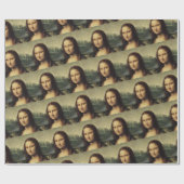 Mona Lisa sluit af door Leonardo da Vinci Cadeaupapier (Vlak)