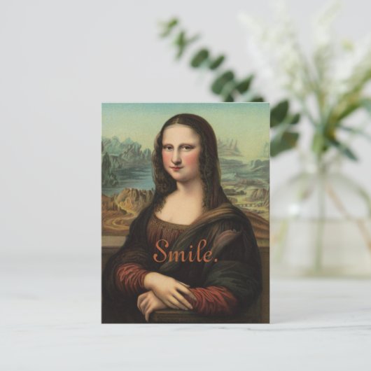 Mona Lisa Smile Briefkaart (Staand voorkant)