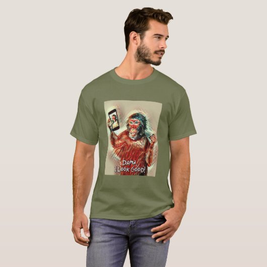 Mona Lisa Smile, ik zie er goed uit als Ape T-shirt (Voorkant volledig)