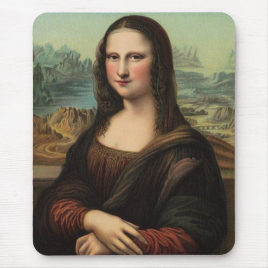 Mona Lisa Smile Mousepad Muismat (Voorkant)