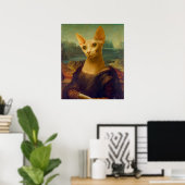 Mona Lisa Sphynx Cat Poster (Thuiskantoor)