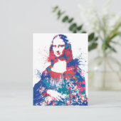 Mona Lisa splach Briefkaart (Staand voorkant)