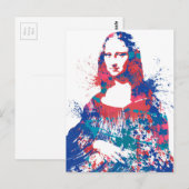 Mona Lisa splach Briefkaart (Voorkant / Achterkant)