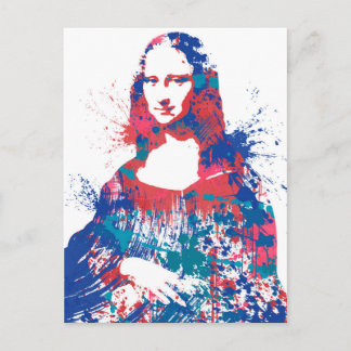 Mona Lisa splach Briefkaart