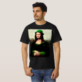 Mona Lisa St. Patrick's Day Klaver T-shirt (Voorkant volledig)