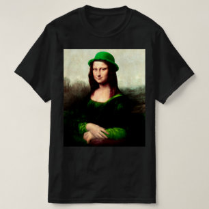 Mona Lisa St. Patrick's Day Klaver T-shirt