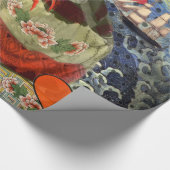 Mona Lisa Starry Night Collage: Whimsical Surreal Cadeaupapier (Hoek)