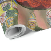 Mona Lisa Starry Night Collage: Whimsical Surreal Cadeaupapier (Rol Hoek)