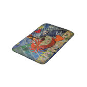 Mona Lisa Starry Night Collage: Whimsiek Surrealis Badmat (Gekanteld)