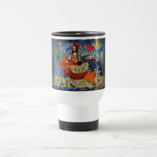 Mona Lisa Starry Night Collage: Whimsiek Surrealis Reisbeker