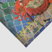 Mona Lisa Starry Night Collage: Whimsiek Surrealis Tissuepapier (Detail)