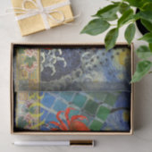 Mona Lisa Starry Night Collage: Whimsiek Surrealis Tissuepapier (Geschenk)