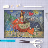 Mona Lisa Starry Night Collage: Whimsiek Surrealis Tissuepapier (Craft)