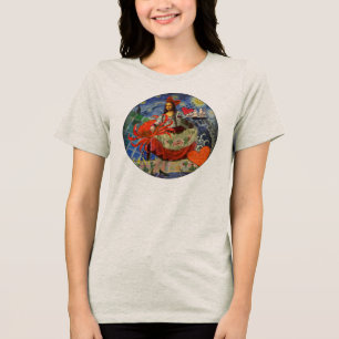 Mona Lisa Starry Night Collage: Whimsiek Surrealis Tri-Blend Shirt