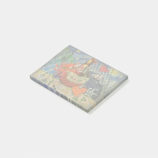 Mona Lisa Sterrennacht Collage: Whimsiek Surrealis Post-it® Notes (Schuin)