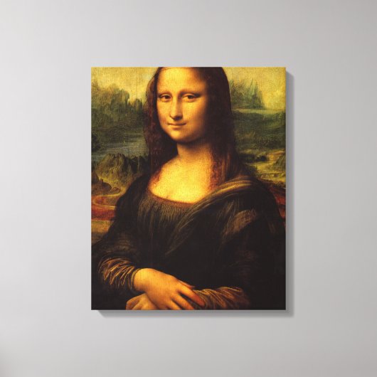 Mona Lisa Stretched Canvas Afdrukken (Voorkant)