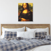 Mona Lisa Stretched Canvas Afdrukken (Insitu (Slaapkamer))
