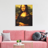 Mona Lisa Stretched Canvas Afdrukken (Insitu (Woonkamer))