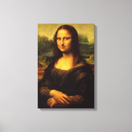 Mona Lisa Stretched Canvas Afdrukken (Voorkant)