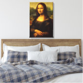 Mona Lisa Stretched Canvas Afdrukken (Insitu (Slaapkamer))
