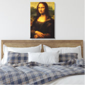 Mona Lisa Stretched Canvas Afdrukken (Insitu (Slaapkamer))