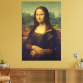 MONA LISA STRETCHED CANVAS ART PRINT (Insitu (Woonkamer))