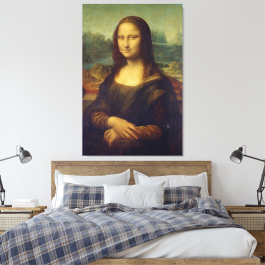 MONA LISA STRETCHED CANVAS ART PRINT (Insitu (Slaapkamer))