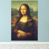 MONA LISA STRETCHED CANVAS ART PRINT (Insitu (Houten vloer))