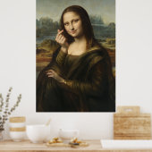 Mona Lisa striking a "Kyun Pose" Poster (Keuken)
