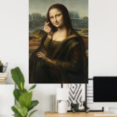 Mona Lisa striking a "Kyun Pose" Poster (Thuiskantoor)
