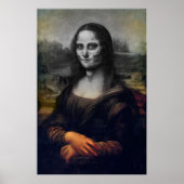 mona lisa suikerschedel poster (Voorkant)