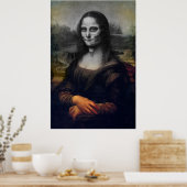mona lisa suikerschedel poster (Keuken)